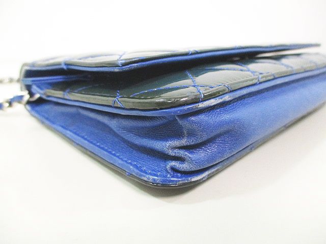 シャネル CHANEL エナメルチェーンウォレット ポシェット ショルダー  