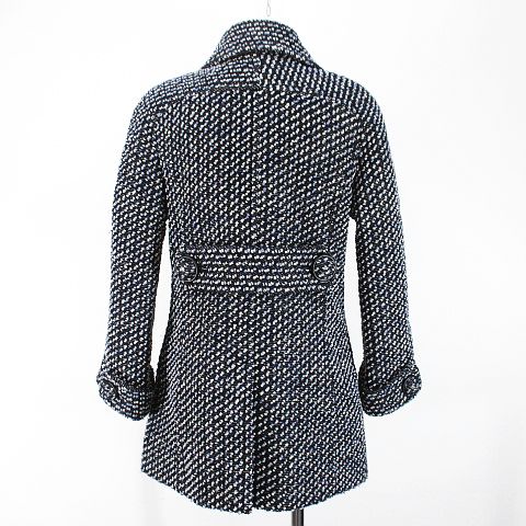 シャネル CHANEL P52319V39081 ツイードコート ミドル丈 38 ブラック  