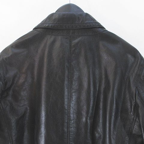 未使用タグ付き】Dolce&Gabbna 牛革 レザージャケット サイズ50
