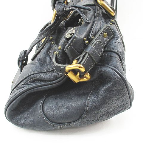 クロエ CHLOE パディントン ハンドバッグ トートバッグ グレー レザー