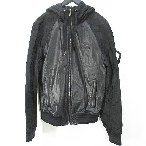 ドルチェ&ガッバーナ ドルガバ DOLCE&GABBANA G9PC1L レザーボンバー 