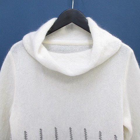 フィローザ Firosa 長袖 ニット セーター オフタートル 11 白系  