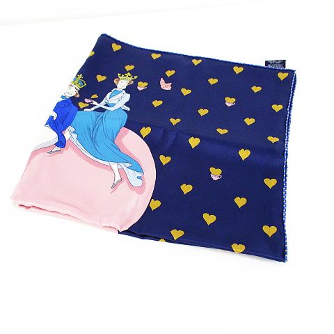エルメス HERMES シルク 絹 TEA TIME カレ70 スカーフ マリン エルメス HERMES シルク 絹 TEA TIME カレ70 スカーフ マリン
