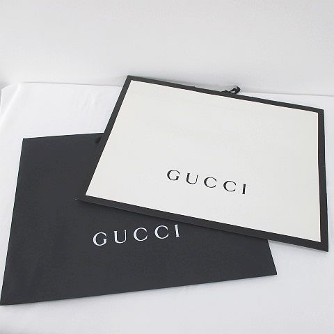 グッチ GUCCI 2枚セット 紙袋 ショッパー ショップ袋 純正 付属品 ロゴ