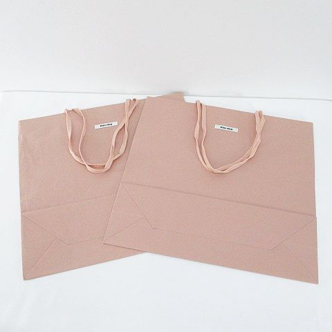 ミュウミュウ miumiu 2枚セット 紙袋 ショッパー ショップ袋 純正 付属  