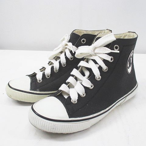 シャネル CHANEL ハイカットスニーカー ココマーク 35 ブラック 黒 