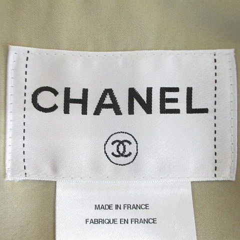シャネル CHANEL P38356V16928 AM599 トレンチコート 絹 シルク 36