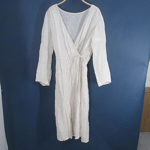 ネストローブ nest Robe 長袖 ロング丈 カシュクール ワンピース 