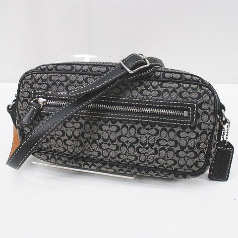 【美品】COACH コーチ　シグネチャー ミニショルダーバッグ　6341 美品】COACH ミニシグネチャー ショルダーバッグ 6341 - メルカリ