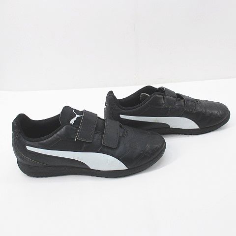 4/27まで限定出品！新品PUMA⭐︎ローファースニーカーブラック★23.5 プーマ PUMA 105728-01 ローカットスニーカー ベルクロ バイ