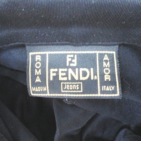 フェンディ FENDI 半袖 ポロワンピース ワンピース 40 黒系 ブラック