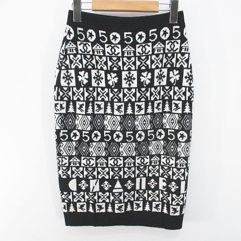 未使用品 シャネル CHANEL P62261K47646 MG884 膝丈 タイトスカート 