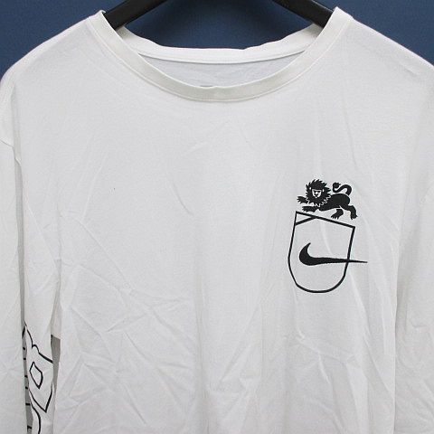 ナイキ エスビー NIKE SB 長袖 Tシャツ カットソー ロンT L 白系
