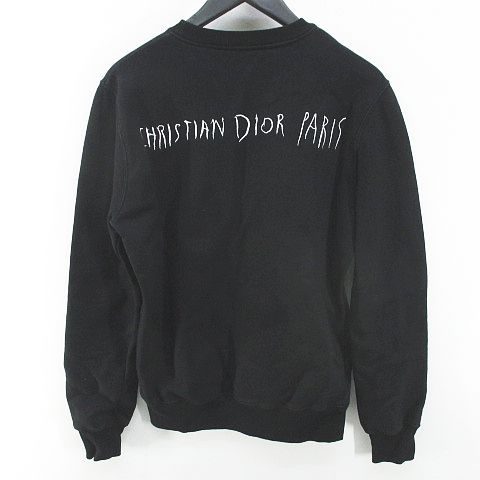 ディオールオム Dior HOMME ロゴ トレーナー スウェット S 黒系 