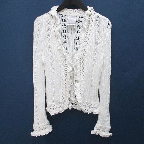 シャネル CHANEL 04P P22977V01522 AK716 長袖 レースカーディガン 