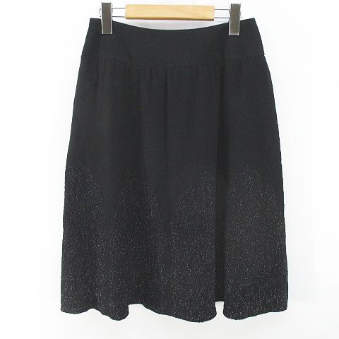 シャネル CHANEL 06A P29103K00191 M4653 膝丈 フレアスカート ニット 