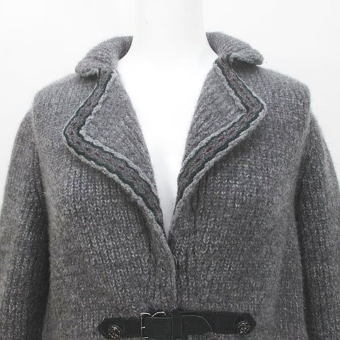 シャネル CHANEL P52056K06676 ニット ジャケット 34 灰系 グレー  