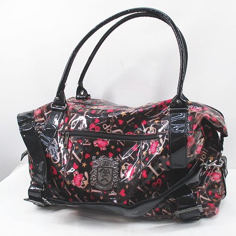 リズリサ LIZ LISA ボストンバッグ 2WAY 総柄 ブラウン 茶系