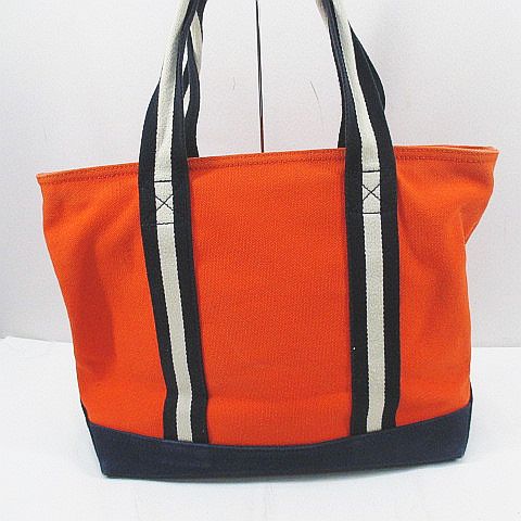ラルフローレン RALPH LAUREN トートバッグ バイカラー オレンジ 