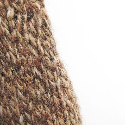 YARG 長袖 カーディガン ニット 46 茶系 ブラウン イタリア製 ボタン 