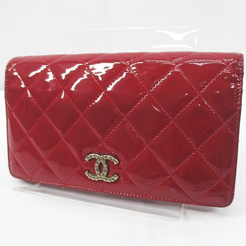 シャネル CHANEL マトラッセ ブリリアント 2つ折り 長財布 ココマーク  