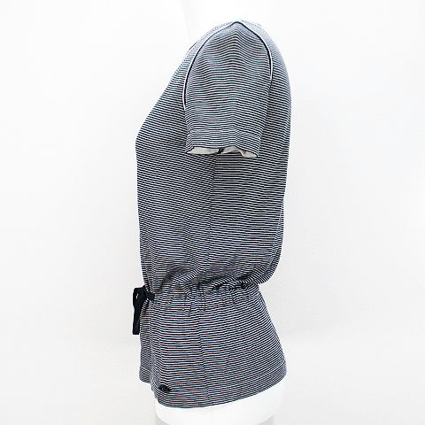 シャネル CHANEL 08C P32455K00673 ボーダー 半袖 ニット カットソー 