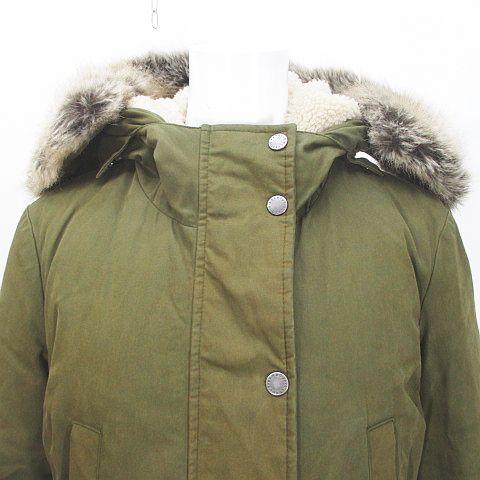バブアー Barbour 中綿 モッズコート ミリタリー 34 緑 グリーン系 