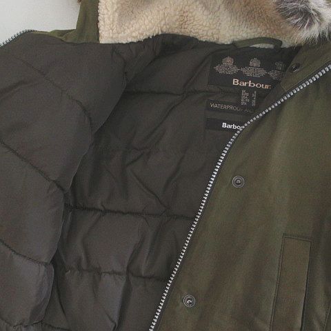バブアー Barbour 中綿 モッズコート ミリタリー 34 緑 グリーン系 