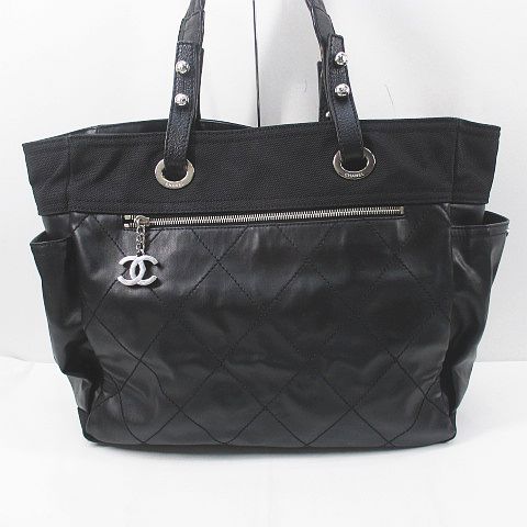 シャネル CHANEL パリビアリッツ トートバッグ キルティング ココ 