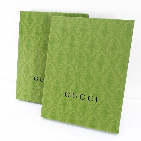 グッチ GUCCI 空箱 2点セット グリーン 緑 ギフト 空き箱 保存箱 収納 
