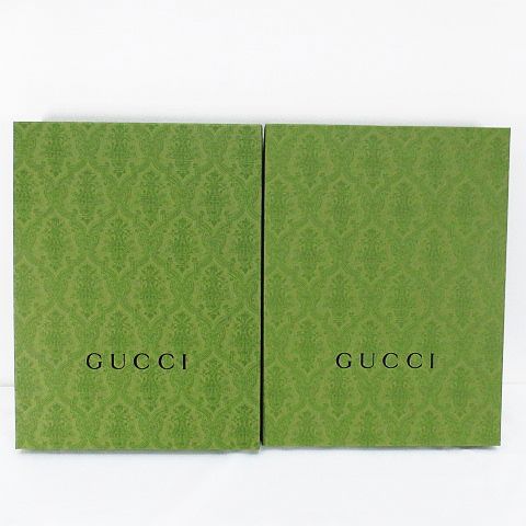 グッチ GUCCI 空箱 2点セット グリーン 緑 ギフト 空き箱 保存箱 収納 
