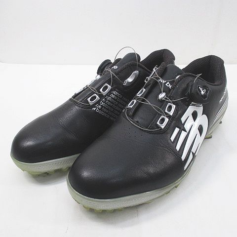 【極美品】new balance M1001B2 ゴルフシューズ 本革 27 ニューバランス NEW BALANCE GOLF ニューバランスゴルフ MG1001B2