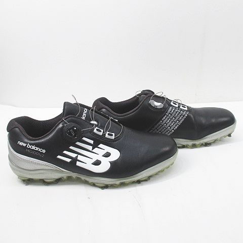 【極美品】new balance M1001B2 ゴルフシューズ 本革 27 ニューバランス NEW BALANCE GOLF ニューバランスゴルフ MG1001B2
