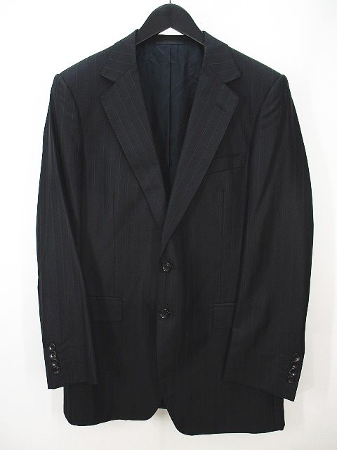 グッチ GUCCI ストライプ柄 セットアップ パンツスーツ 50R 黒系 