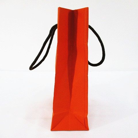 HERMES ショッパー袋 オレンジ エルメス「HERMES」ショッパー2枚組(1463) 財布箱サイズ 小物用