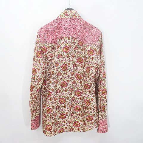 グッチ GUCCI 125597-Z1409 トムフォード期 花柄ウエスタンシャツ 40 