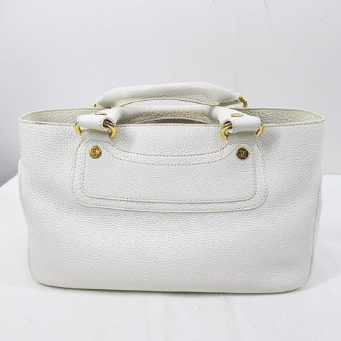セリーヌ CELINE ブギーバック トートバッグ ホワイト 白 レザー