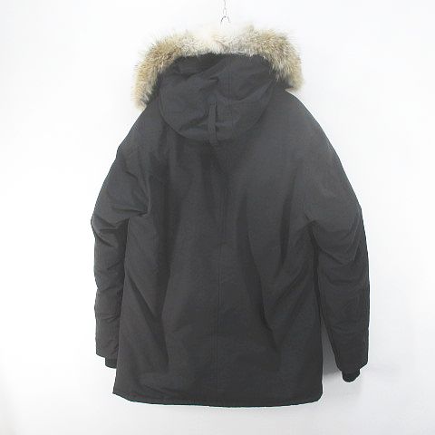 カナダグース！メンズブラックダウンジャケット ファー付きフードXL