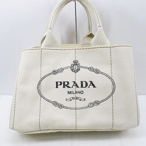 プラダ PRADA カナパ BN1877 トート ハンドバッグ キャンバス ロゴ 