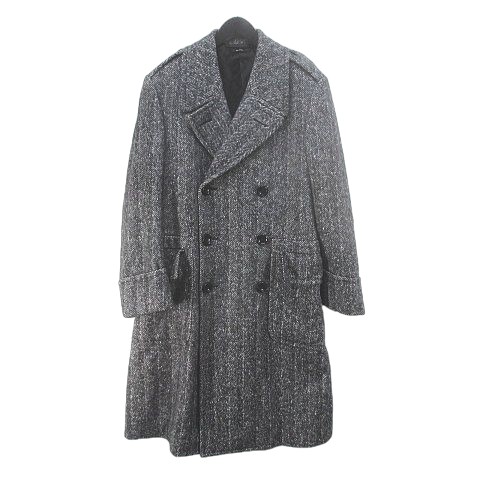トムフォード TOM FORD ロング丈 チェスターコート 46R 灰系 グレー 