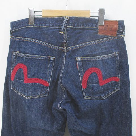 EVISU☆yamane ジーンズ　No.2　2000　ビッグカモメ　赤 EVISU☆yamane ジーンズ No.2 2000 ビッグカモメ 赤 - メルカリ