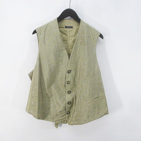 ジョルジオアルマーニ GIORGIO ARMANI ベスト ジレ ベージュ系 柄