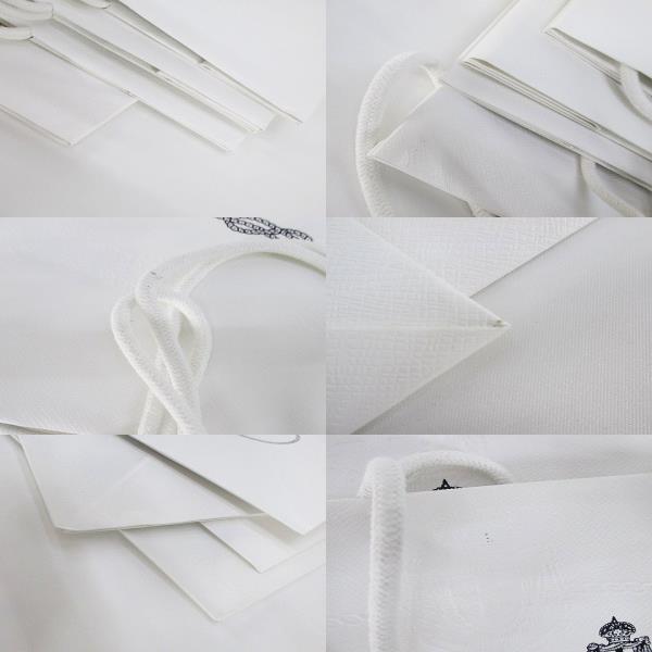 PRADA ホワイト ロゴ入り 紙袋 PRADA Milano White Paper Embossed Gift Shopping Bag