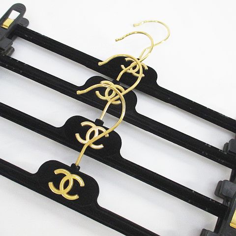 シャネル CHANEL ココマーク CCマーク スカート パンツハンガー 4本 