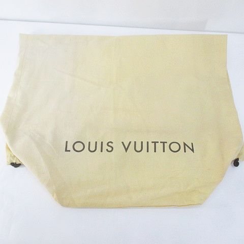 ルイヴィトン LOUIS VUITTON 収納袋 保存袋 巾着 ベージュ系 ロゴ文字
