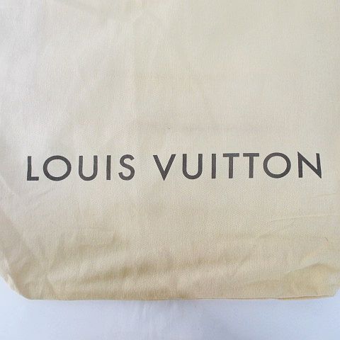 ルイヴィトン LOUIS VUITTON 収納袋 保存袋 巾着 ベージュ系 ロゴ文字