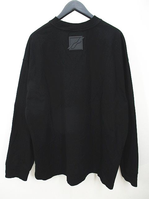 ウェルダン WE11DONE 長袖 カットソー XS 黒系 ブラック ライン 