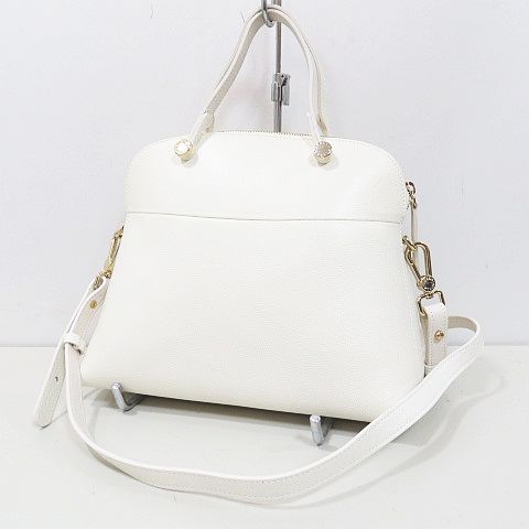 フルラ FURLA パイパー ショルダーバッグ 2WAY ホワイト 白系 レザー 