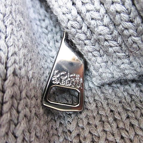 DOLCE & GABBANA ニットカーディガン グレー ドルチェ&ガッバーナ ドルガバ DOLCE&GABBANA 長袖 ニット