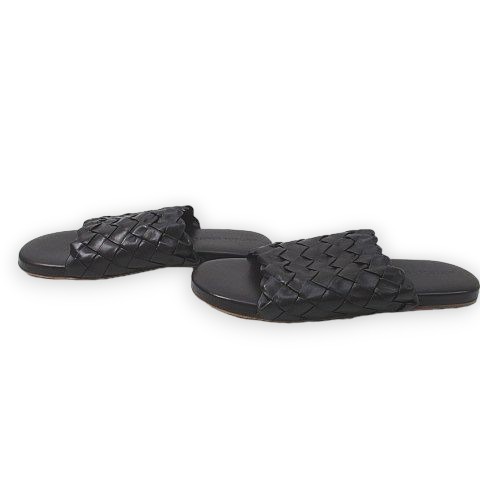 ボッテガヴェネタ BOTTEGA VENETA イントレチャート レザーサンダル 42  